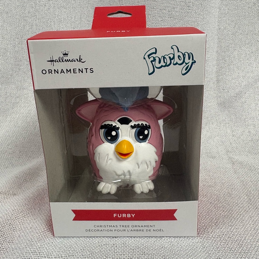 Hallmark Pink and White Furby‎ Ornament 2025